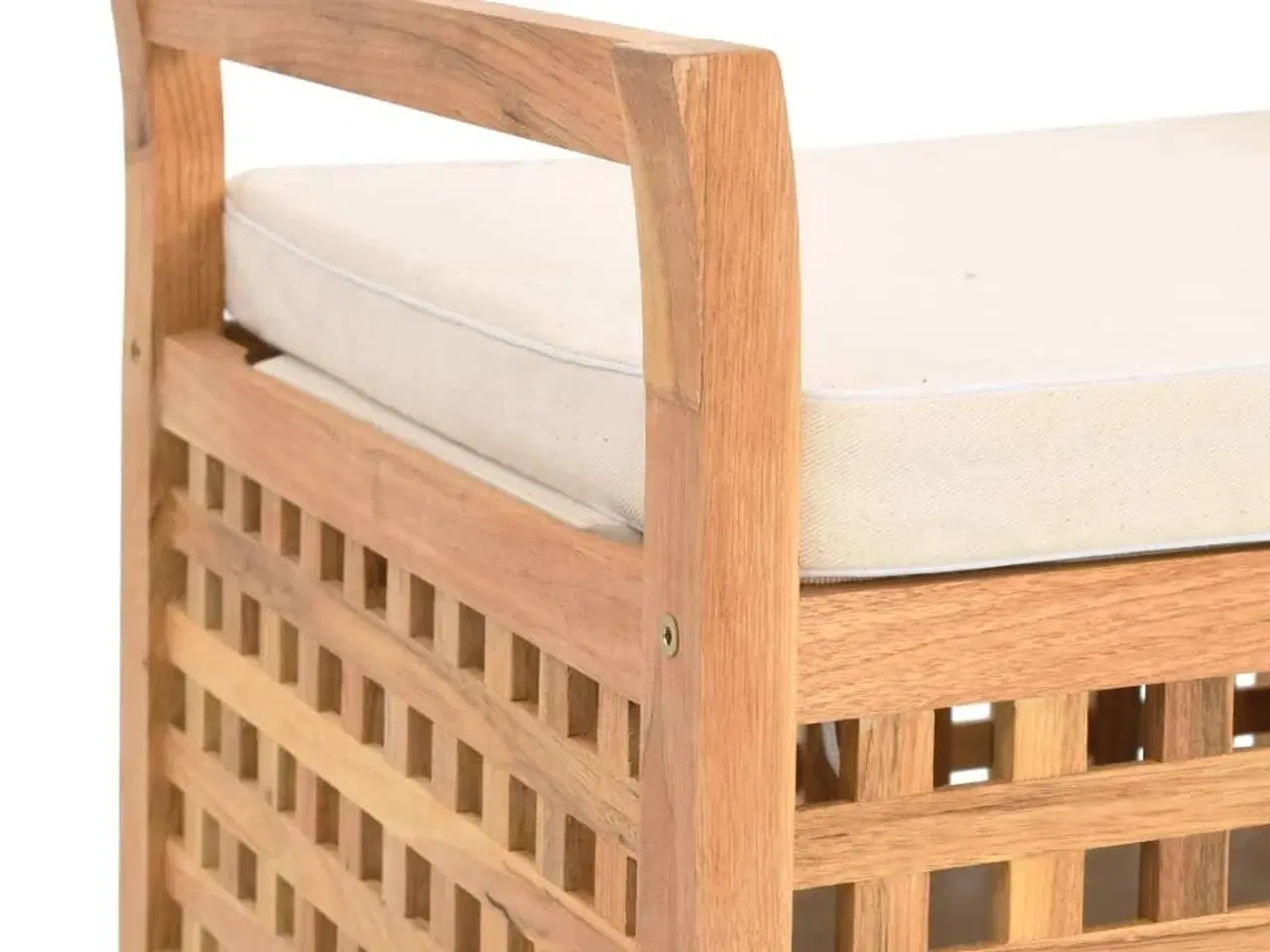 Billede 6 - Opbevaringsbænk 49 x 48 x 49 cm massivt valnøddetræ