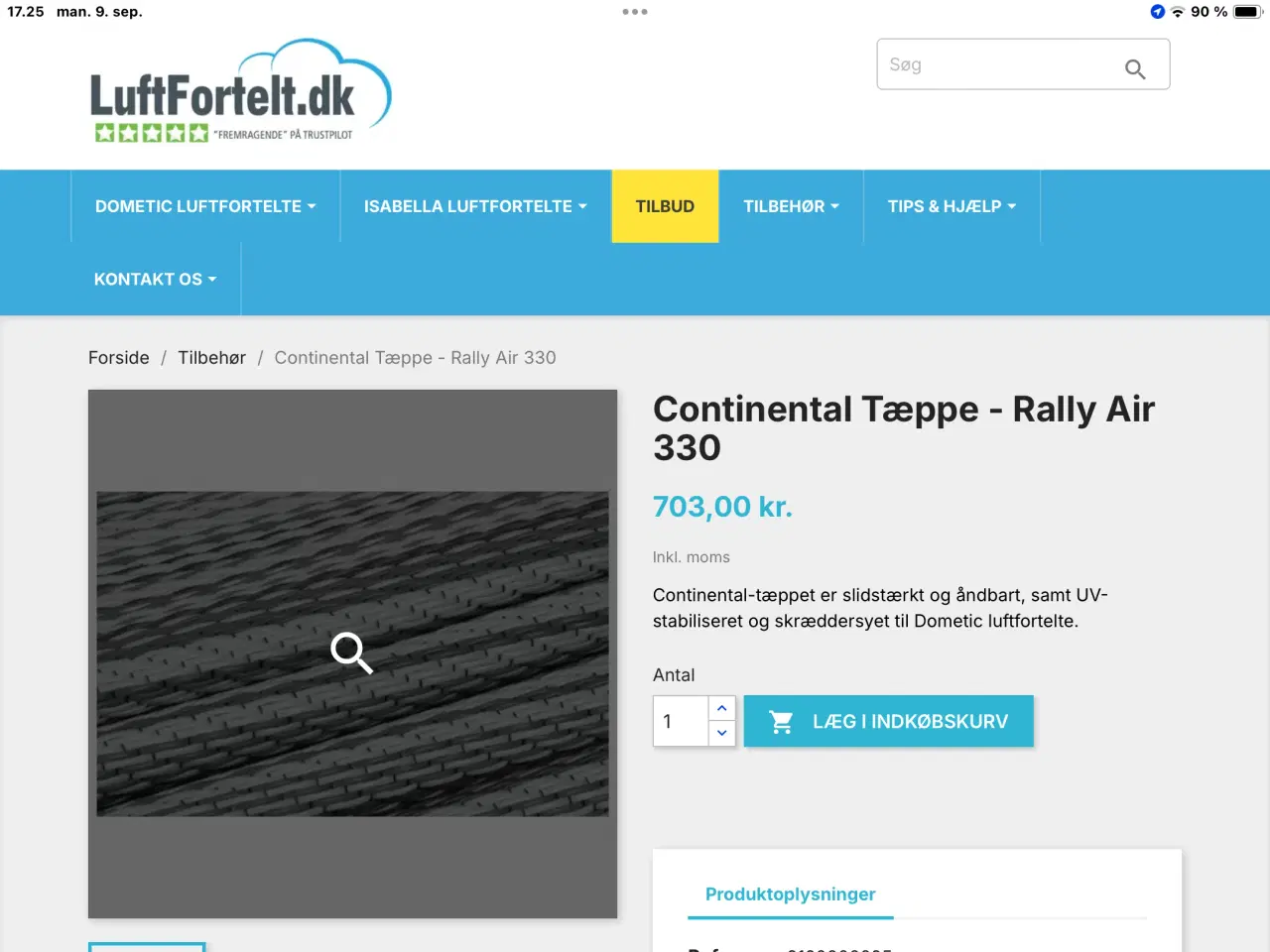 Billede 3 - Fortelt Kampa Rally Air Pro 330