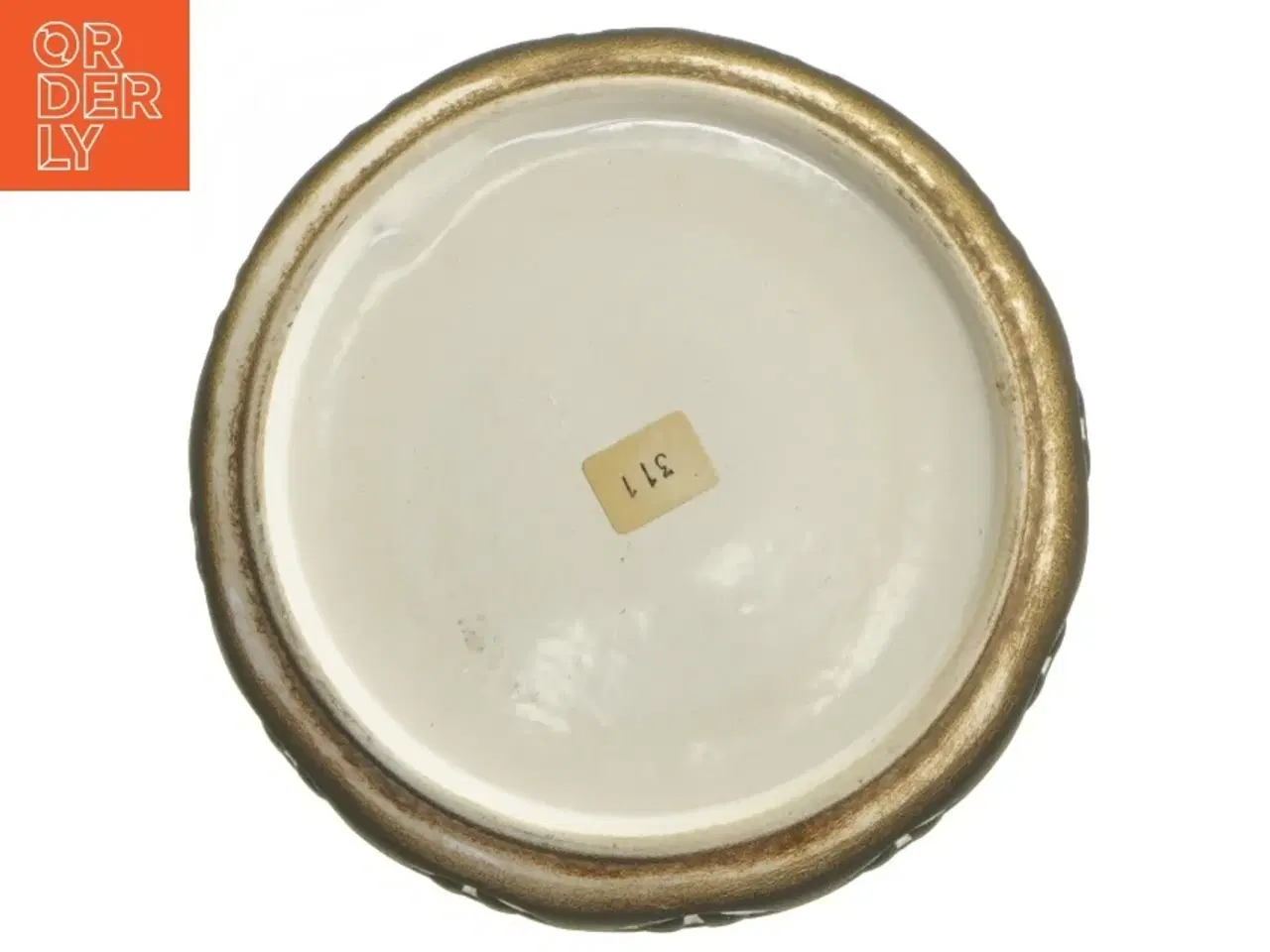 Billede 3 - Dansk Lille dekorativ keramikskål (str. Ø 14 cm)