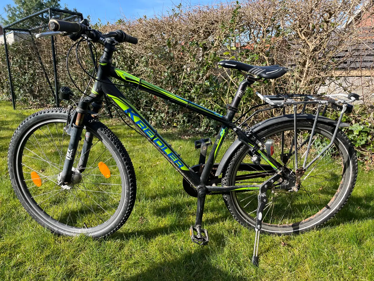 Billede 2 - 7 gears grøn/sort drengecykel