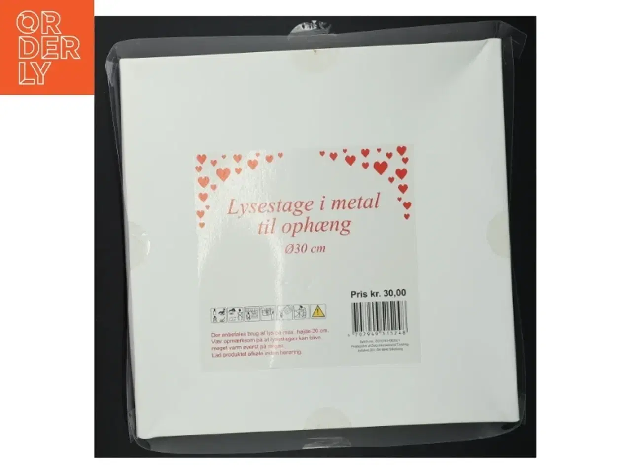 Billede 4 - Lysestage i metal til ophæng (str. Ø 30 cm)