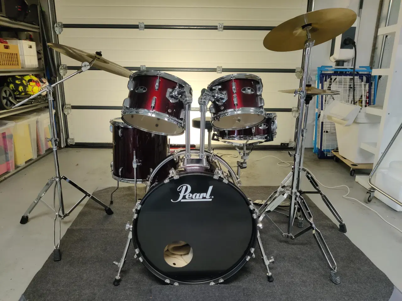 Billede 14 - Trommesæt, Pearl Roadshow 18" Plus Red Wine