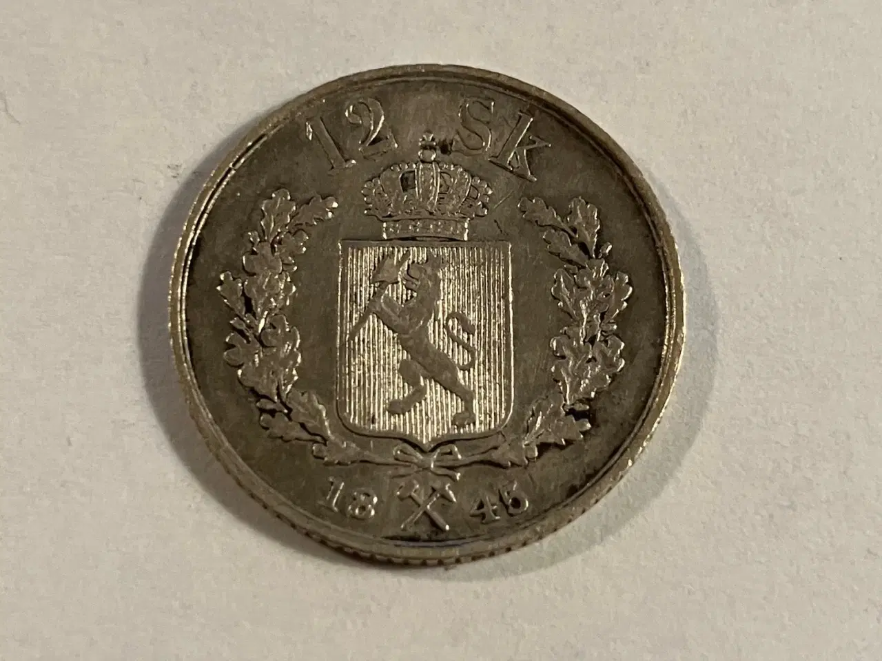 Billede 1 - 12 Skilling 1845 Norge