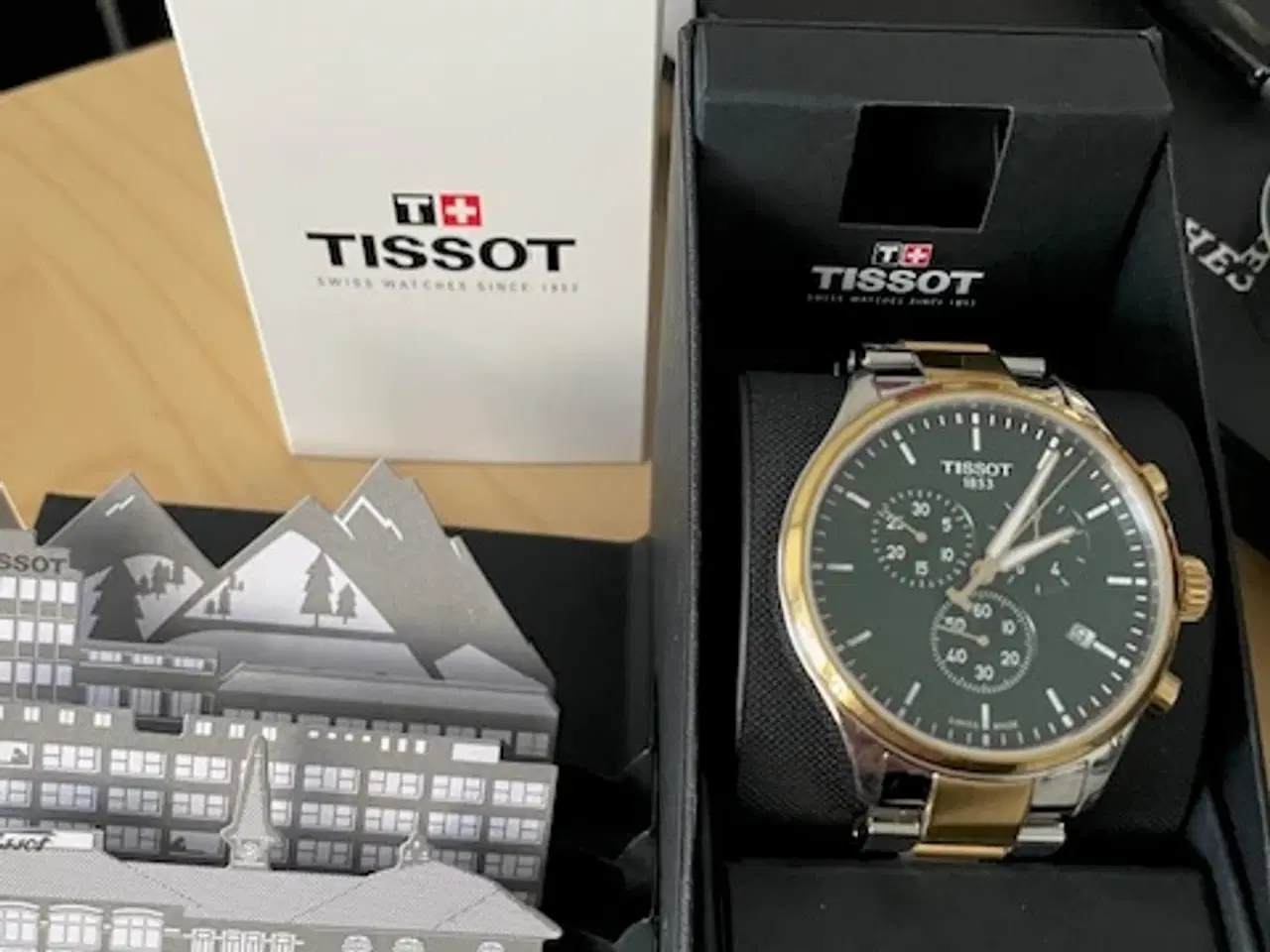 Billede 3 - Flot Tissot ur med grøn antik skive Nr 16617220910