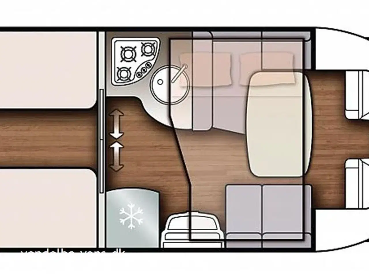 Billede 21 - 2017 - P.L.A Plasy   Lave enkeltsenge, stort badeværelse, 5 selepladser