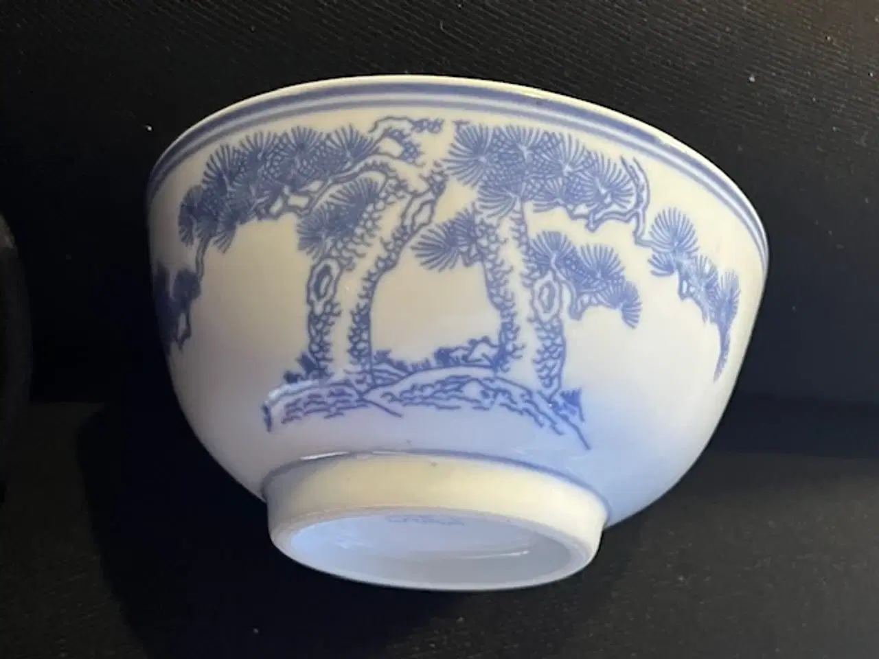 Billede 2 - 5 smukke kinesiske risskåle – Blå fyrretræsmotiv