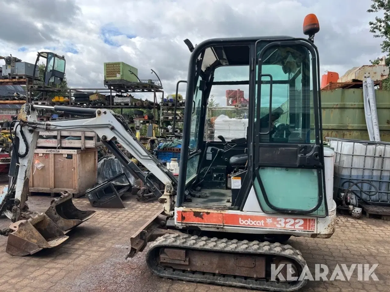 Billede 10 - MiniGravemaskine Bobcat 322 med 3 skovle
