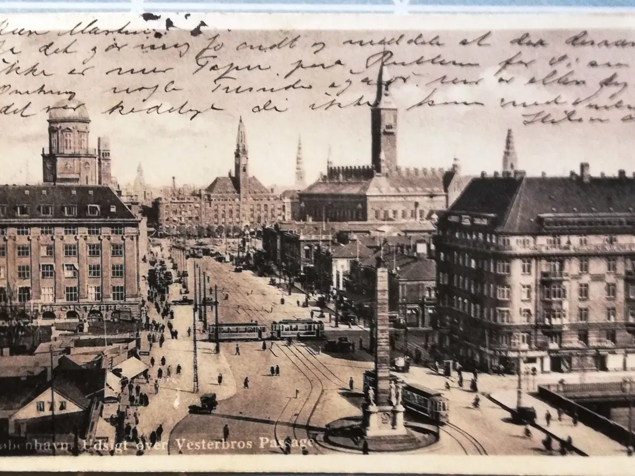 Billede 1 - Vesterbro Passage i København. Ældre postkort