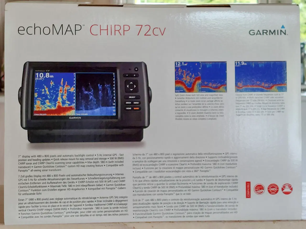 Billede 2 - Garmin EchoMap Chirp 72cv kortplotter
