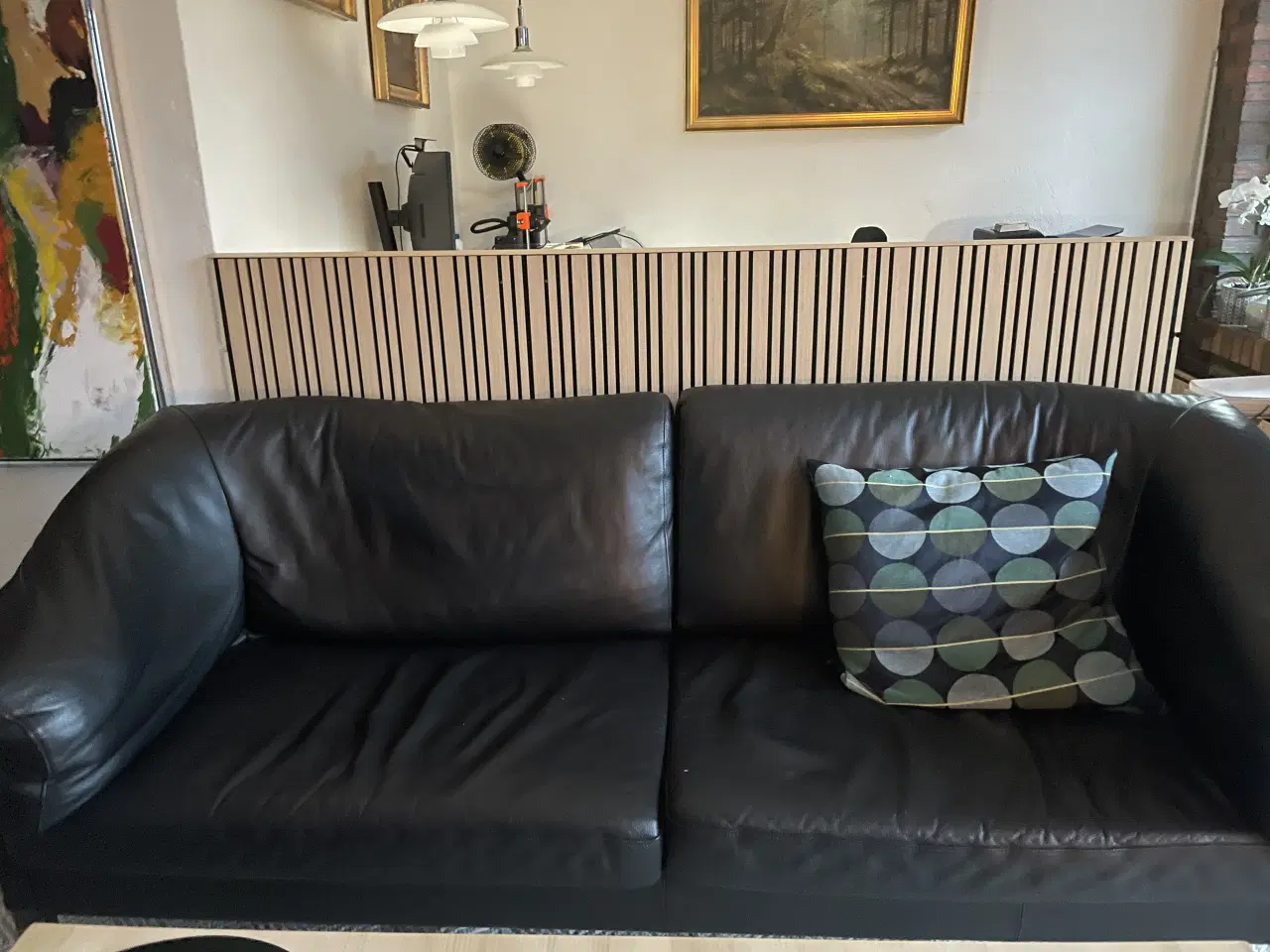 Billede 1 - læder sofa 