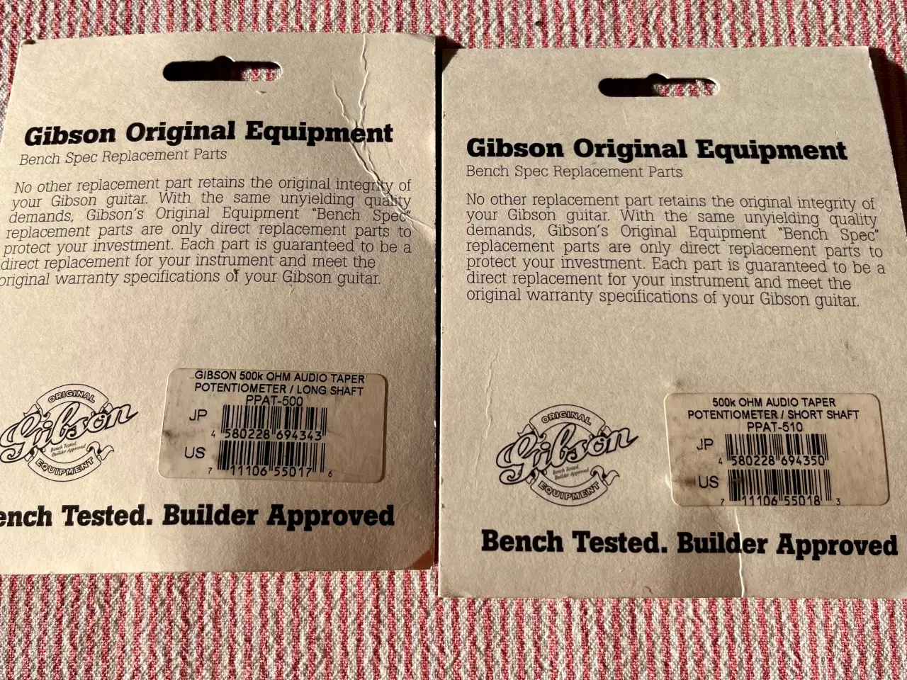 Billede 3 - 2 Nye Originale Gibson Potentiometer 