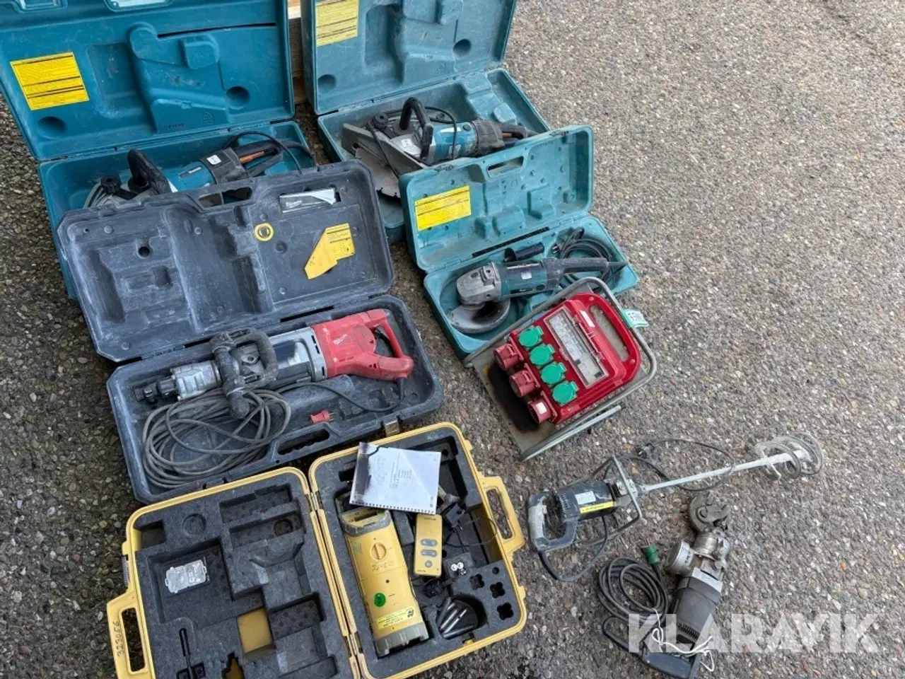 Billede 2 - Lot - vinkelslibere, rørlaser, brydehammer, el-tavle og øvrigt