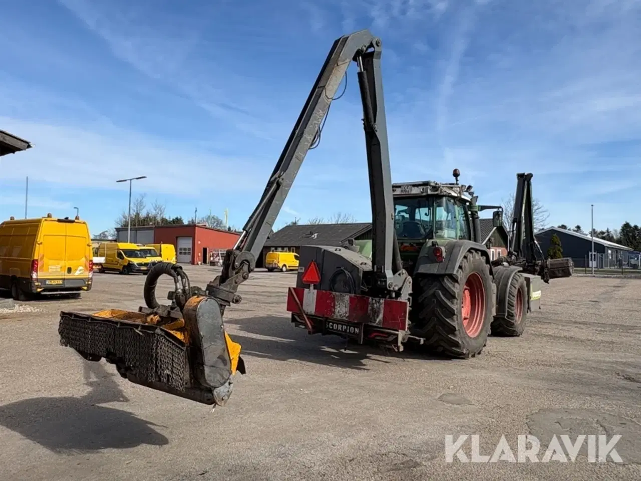 Billede 5 - Traktor Fendt 818 med Kantklipper