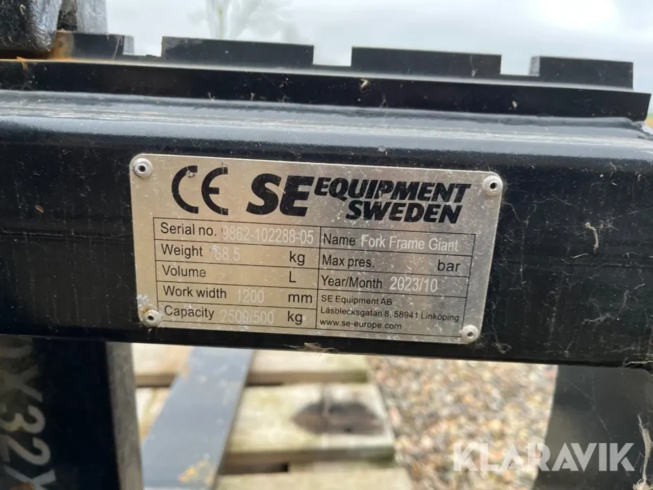 Billede 5 - Pallegaffel Fork frame giant