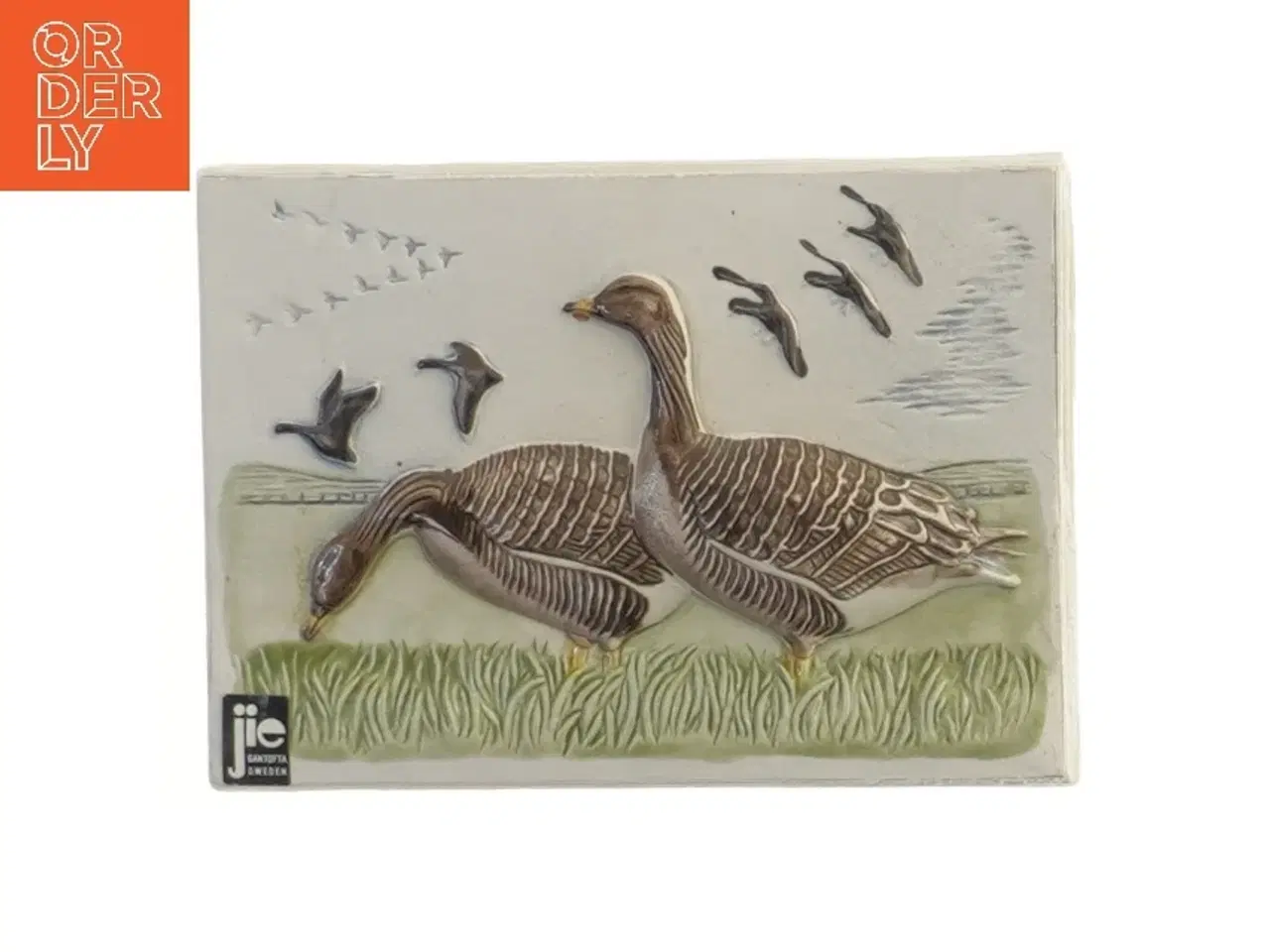 Billede 1 - Dekorativt keramik relief fra JIE (str. 15x11 cm)