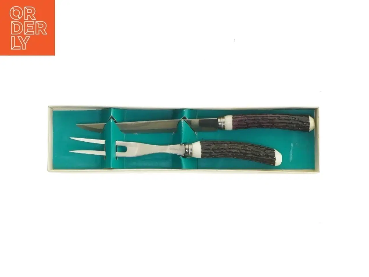 Billede 2 - 2-delt skæresæt med kniv og gaffel (str. 26 cm)