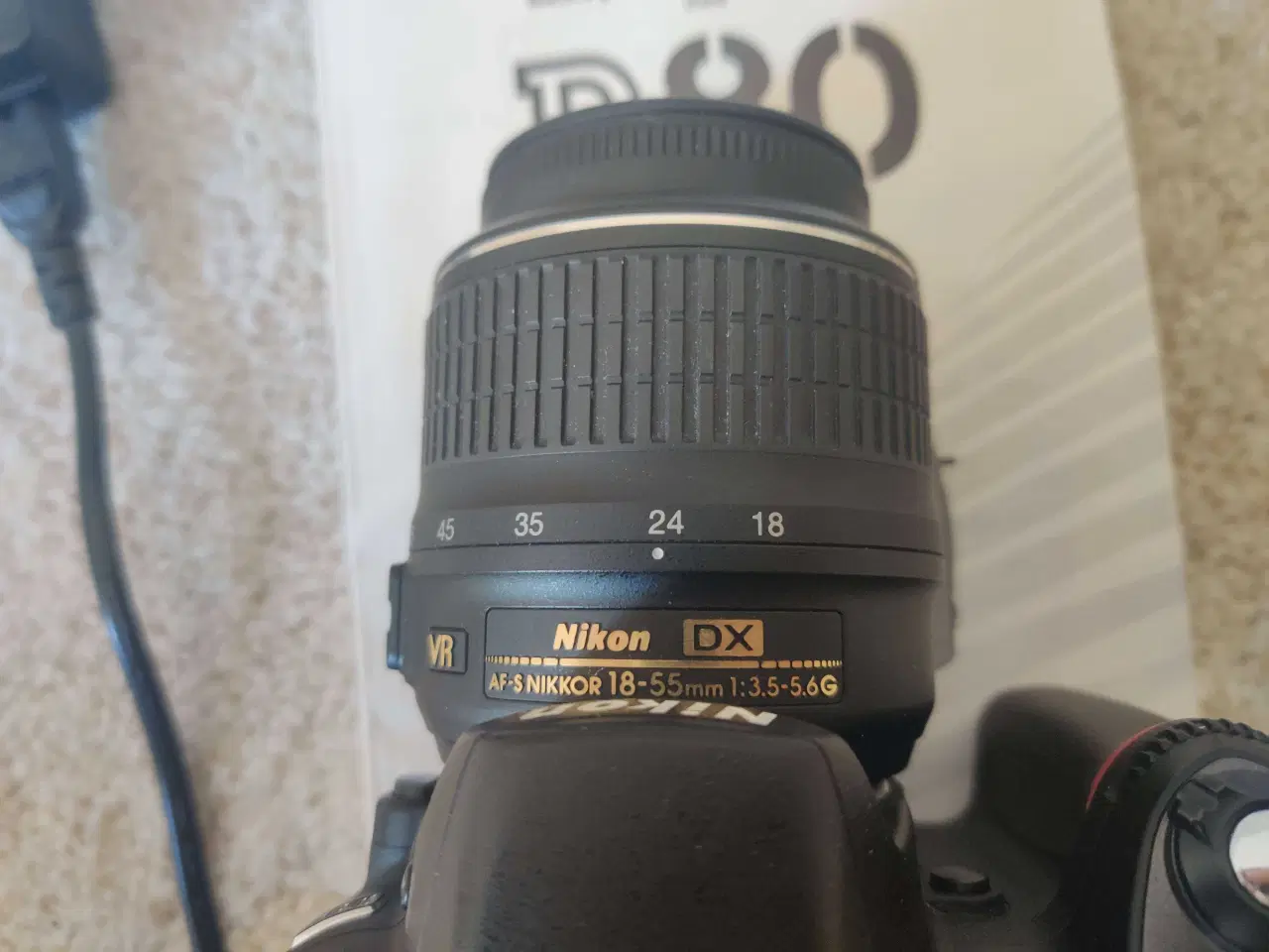 Billede 3 - Nikon D80 DSLR m. 18-55mm linse, oplader, batteri 