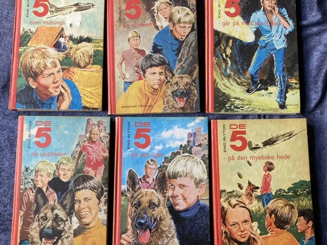 Billede 1 - De 5 bøger – Enid Blyton – 6 stk