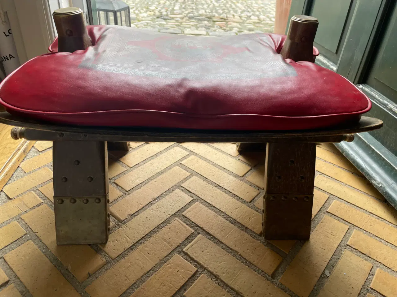 Billede 2 - Puf, marrokansk, læder, stol 