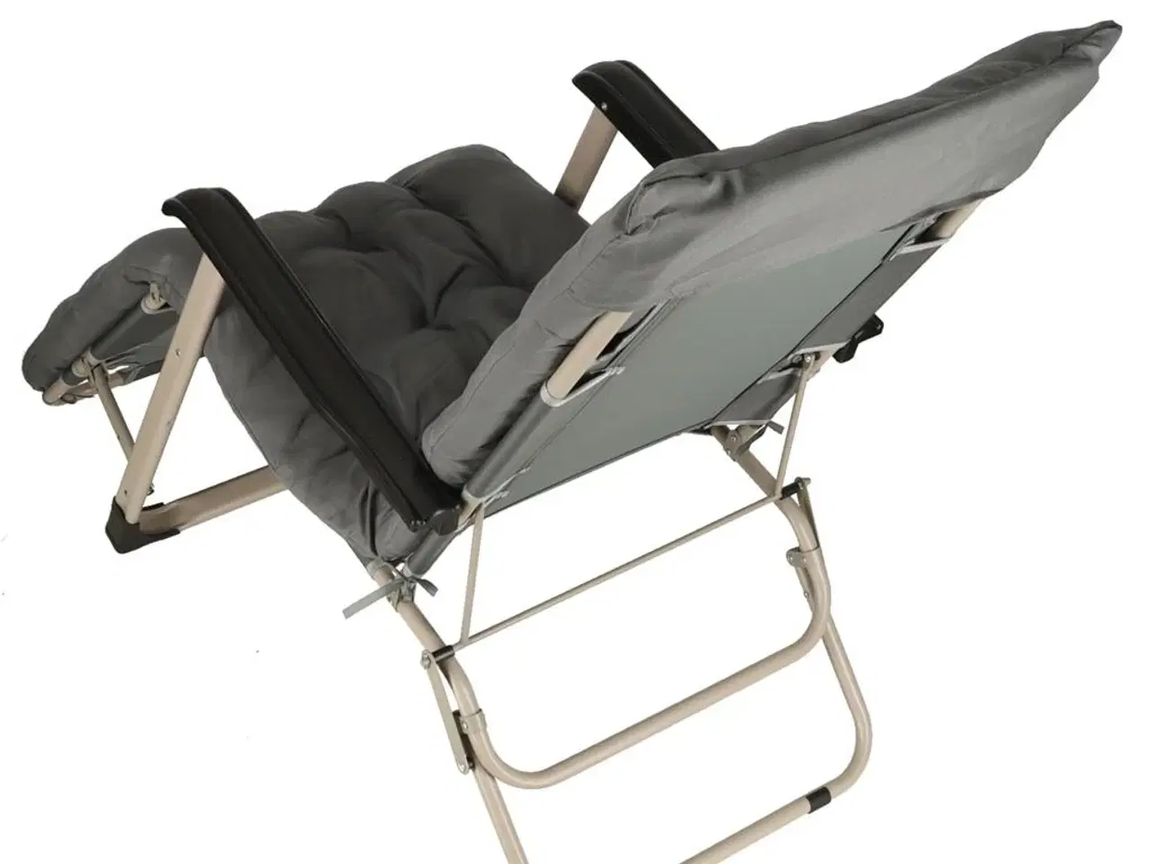 Billede 10 - Sammenklappelig have- og strandstol med pude – grå