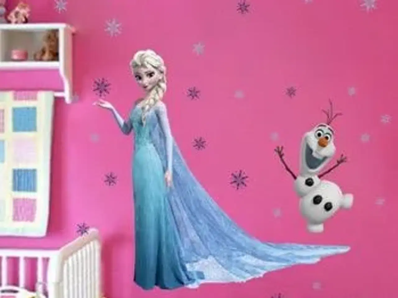 Billede 4 - Smuk Frost wallstickers med Elsa og Oluf fra Frost