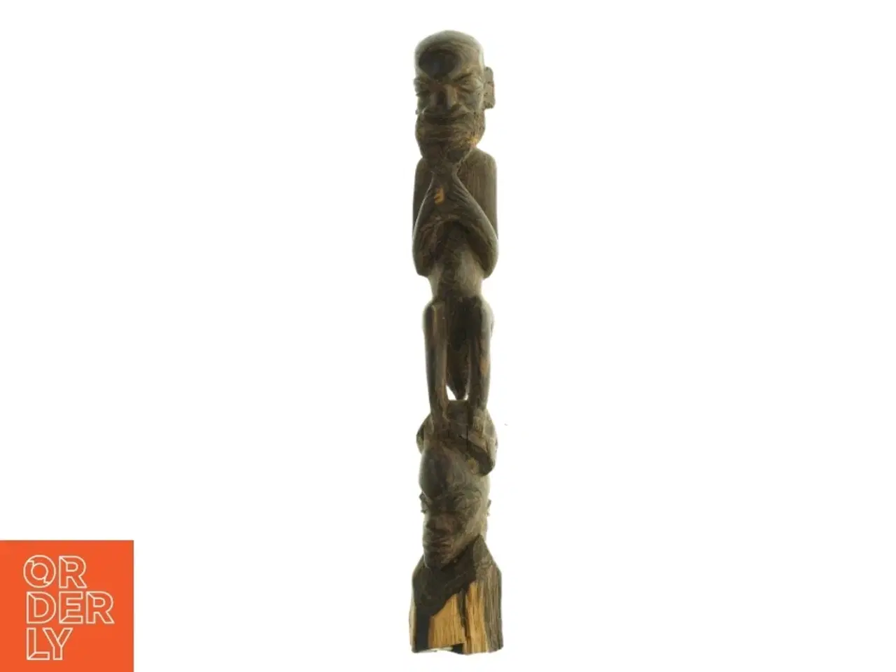 Billede 1 - Udskåret træfigur (str. 45. x 7 cm)