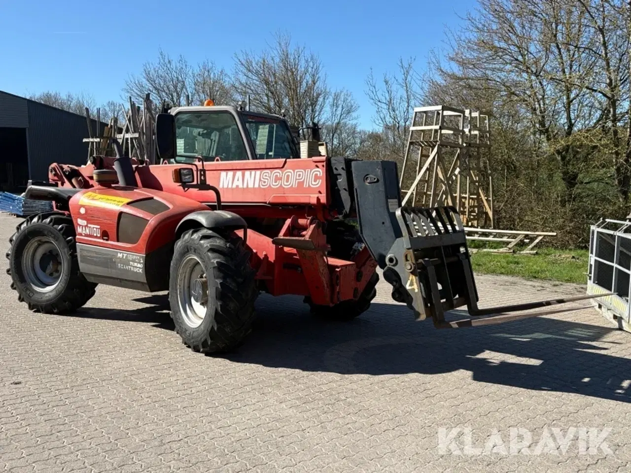 Billede 7 - Teleskoplæsser Manitou MT 1235 med gafler og kurv