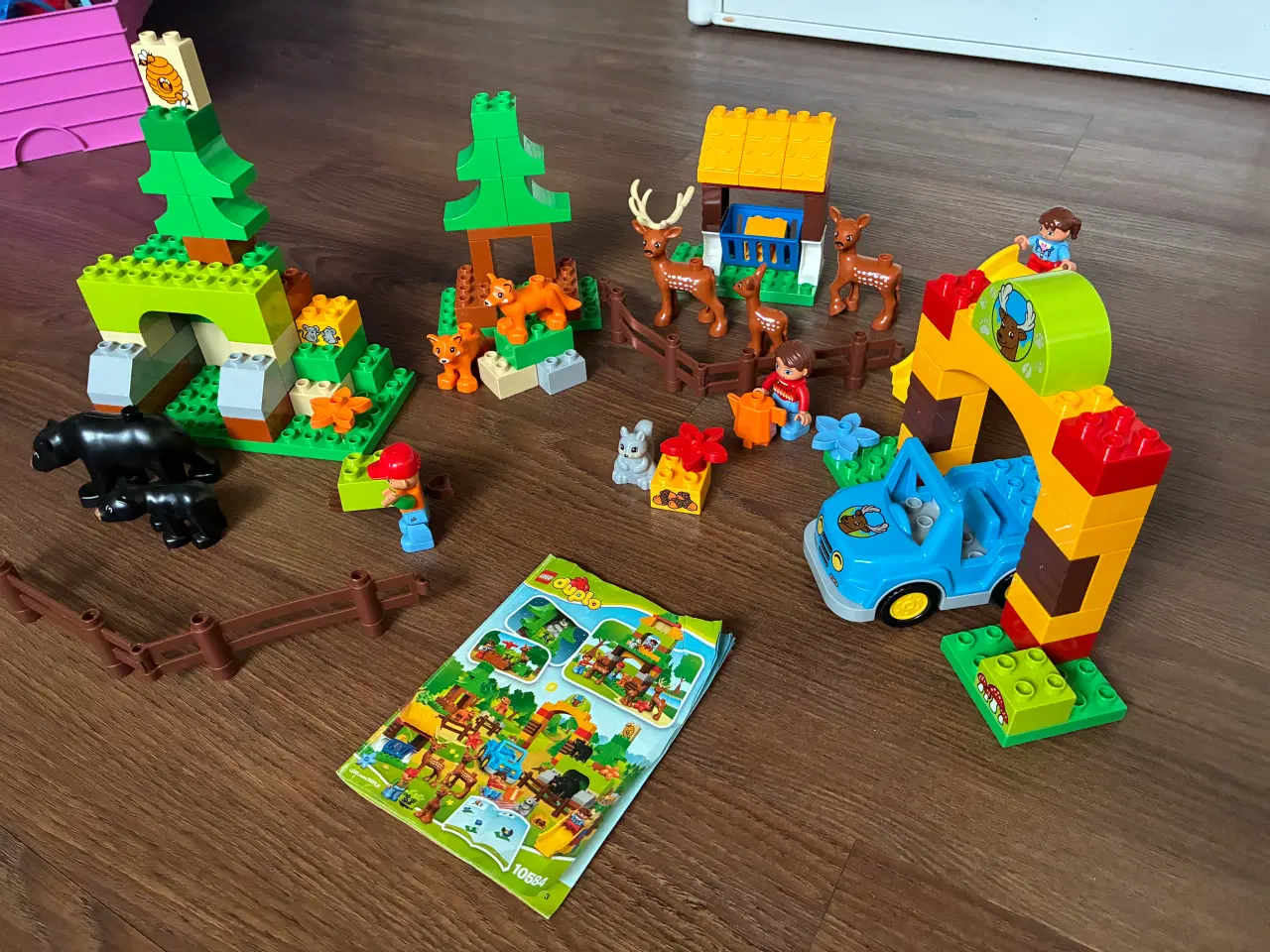 Billede 2 - Duplo skovtur med 3 figurer og 8 dyr