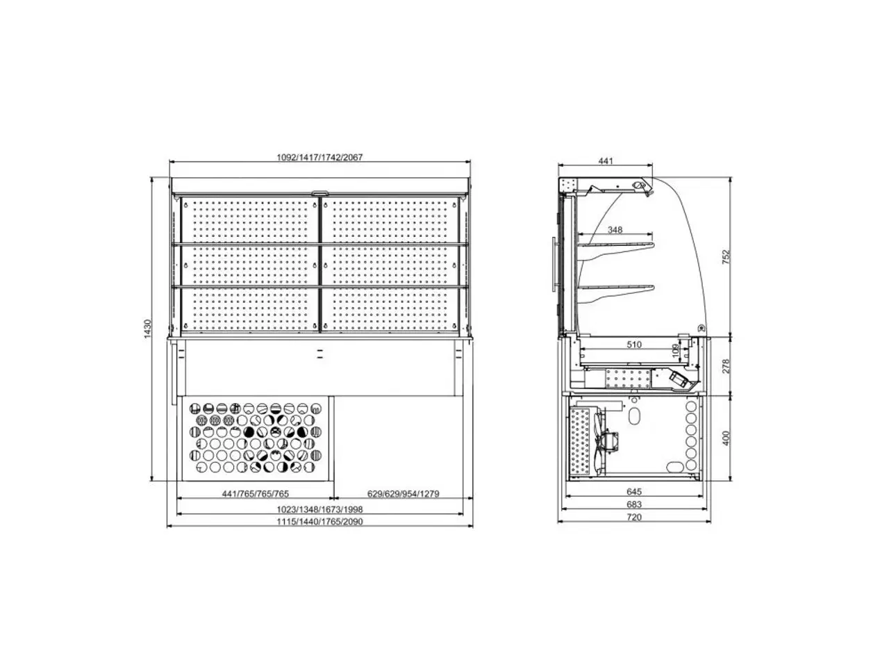 Billede 2 - Combisteel – køledisplay – 3/1 GN