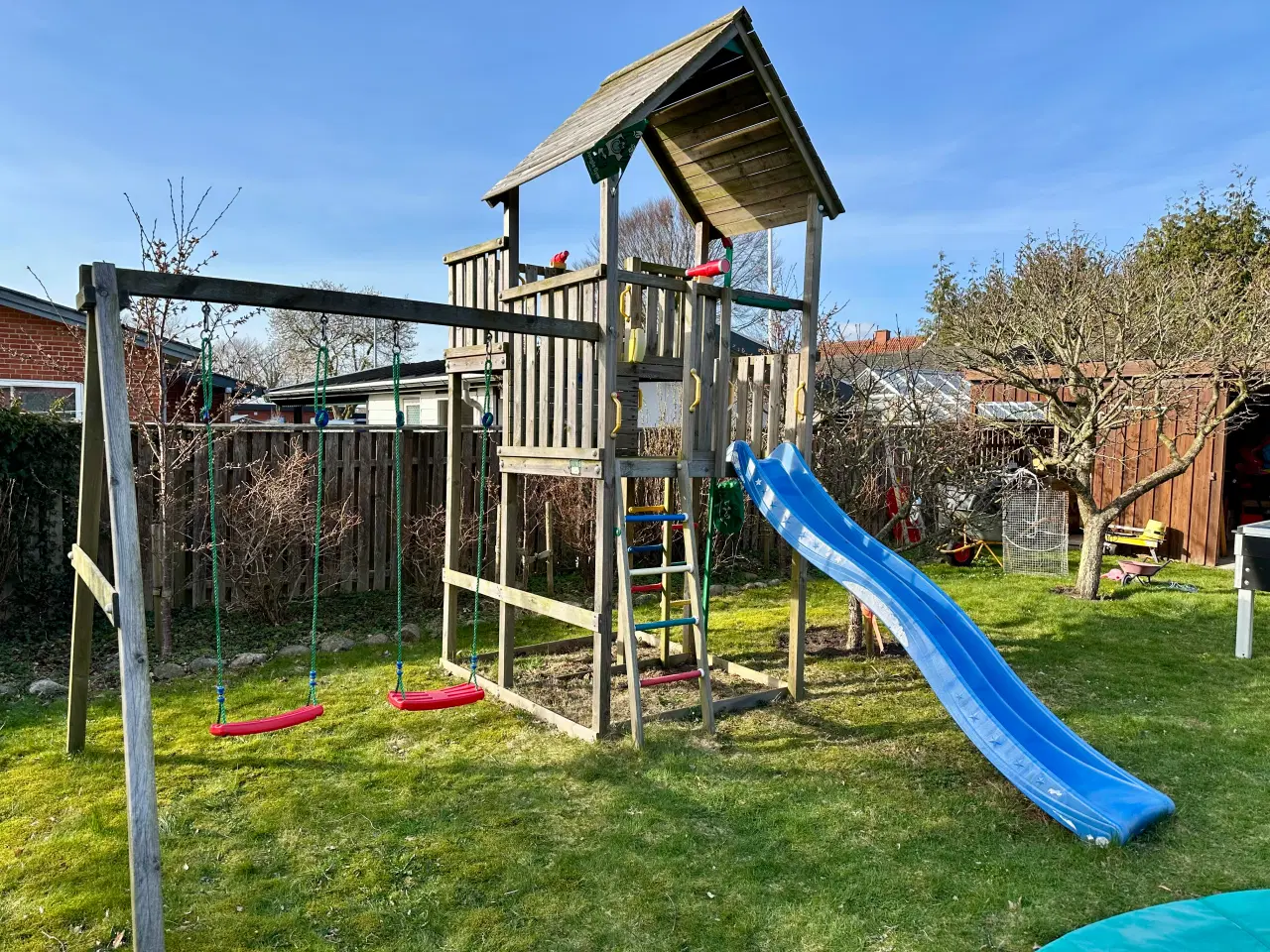 Billede 1 - Jungle Gym Palace legetårn med 2 gynger