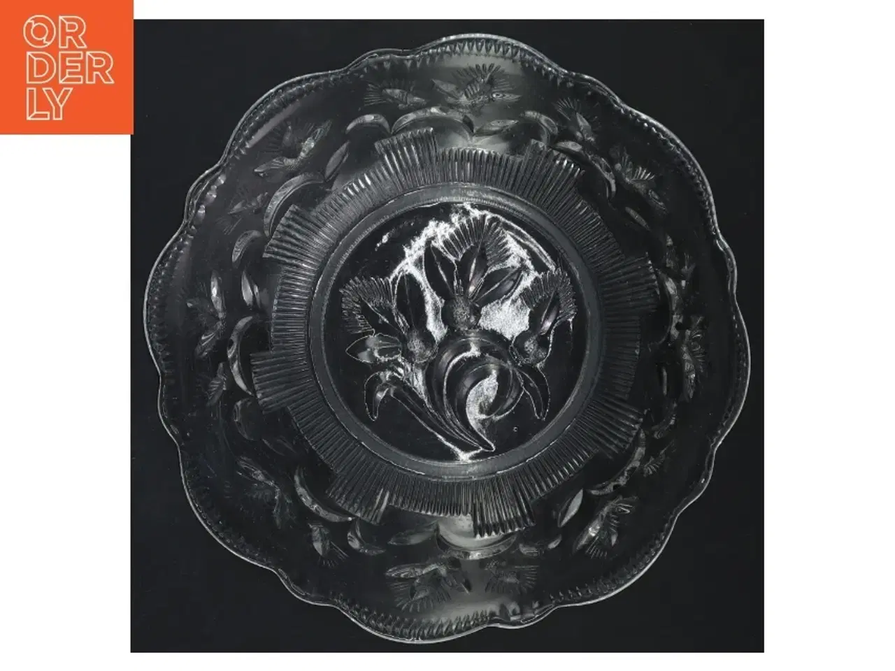 Billede 2 - Dekorativ glasskål