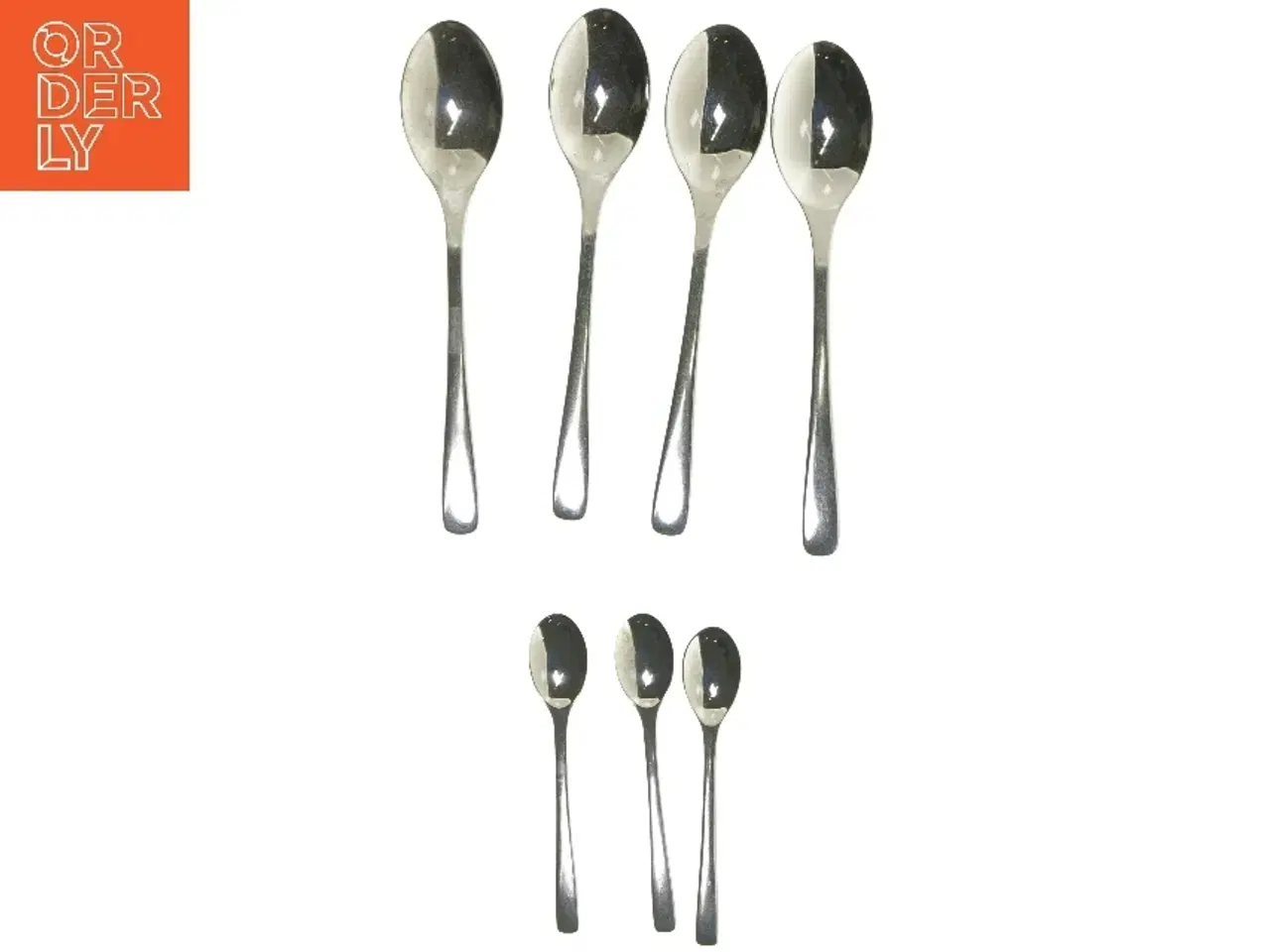 Billede 1 - Sæt med 7 skeer (str. 7 stk 20 & 12,5 cm)