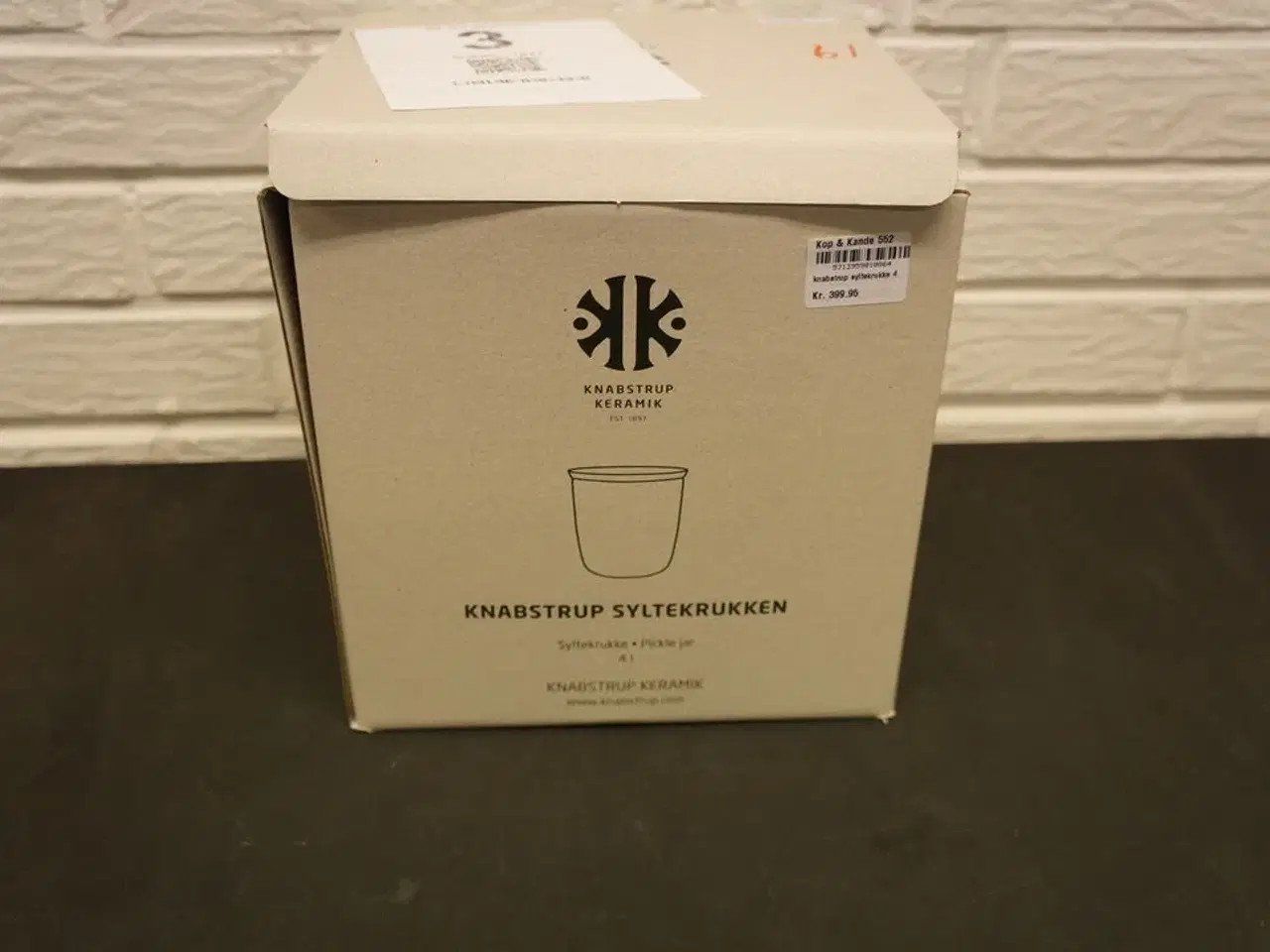 Billede 1 - Syltekrukke KNABSTRUP KERAMIK