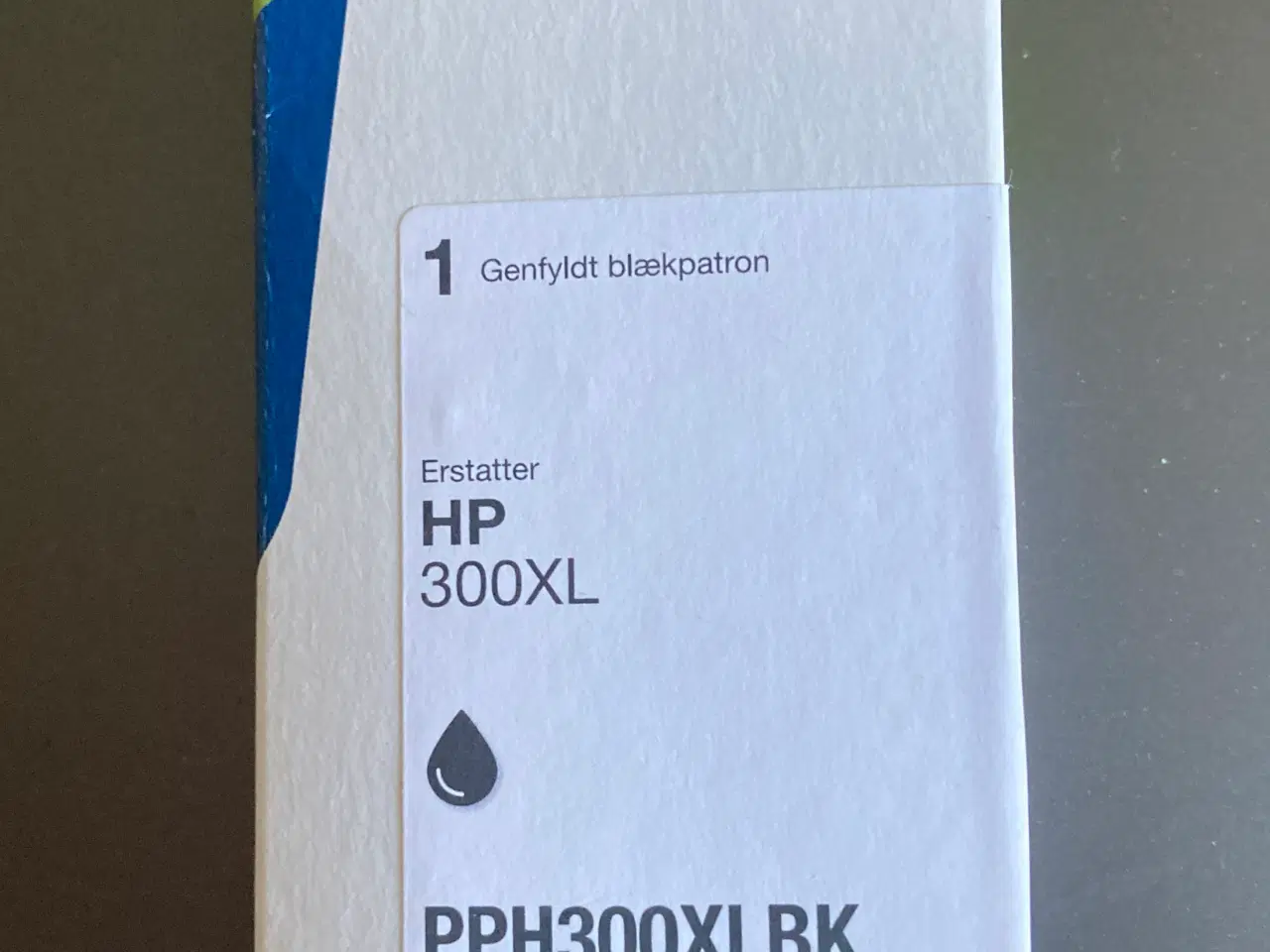 Billede 1 - Genfyldt printerpatron, sort blæk