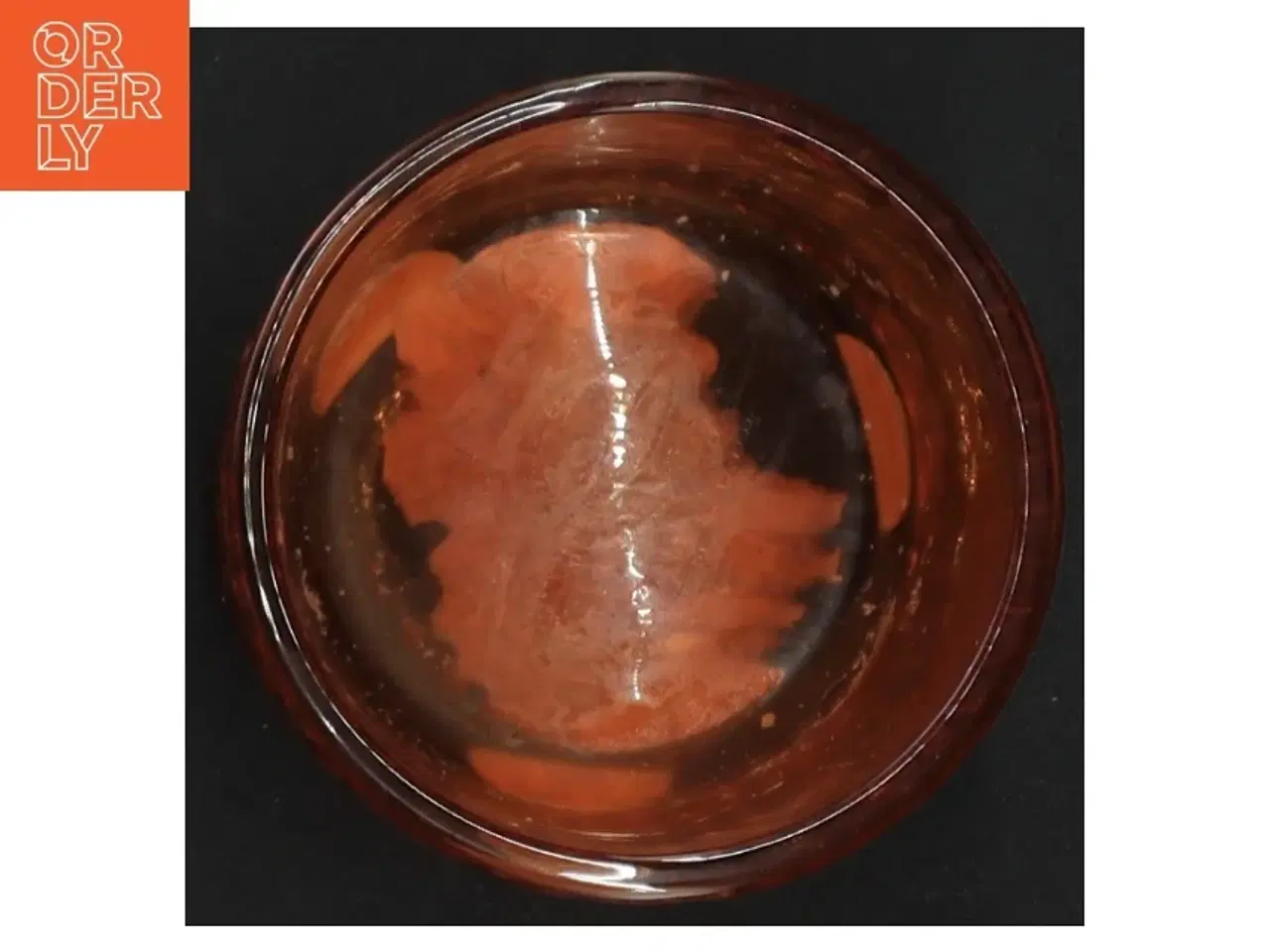 Billede 4 - Brun glas lysestage (str. 8 x 8 cm)