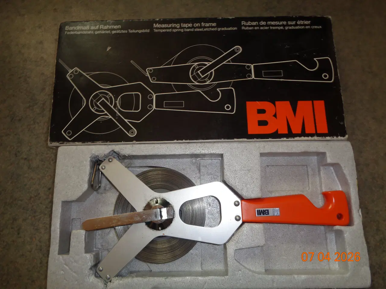 Billede 1 - BMI stål målebånd