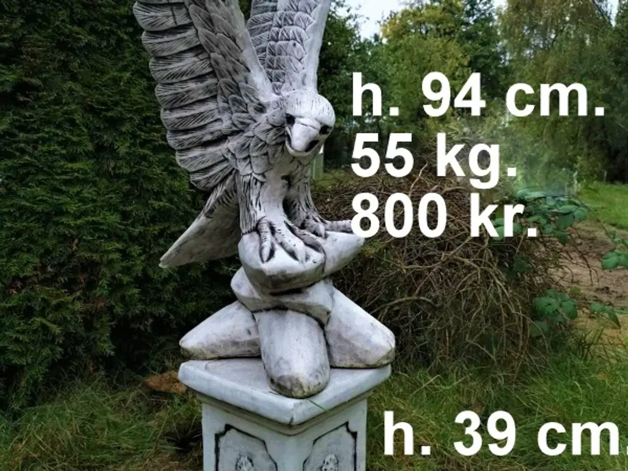 Billede 13 - HAVEFIGUR - ØRN -flere modeller - frostsikre