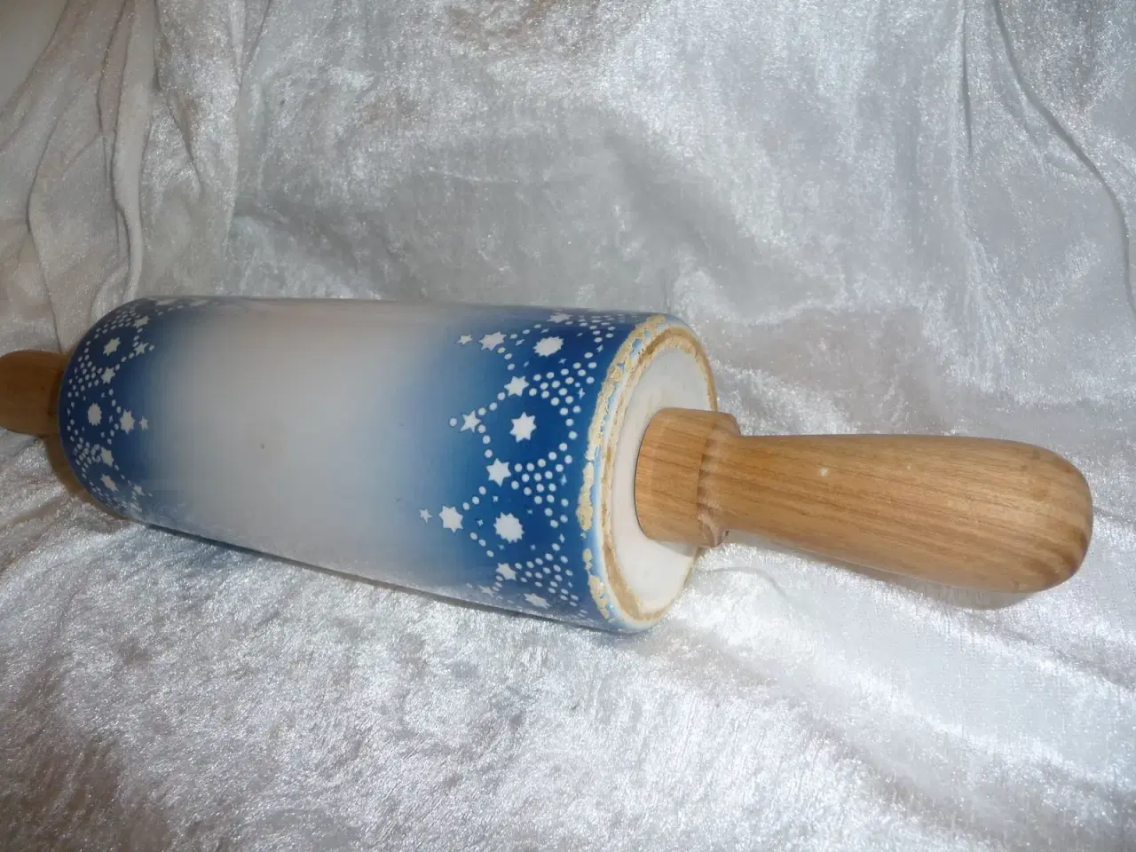 Billede 5 - porcelæns kagerulle, med træ håndtag