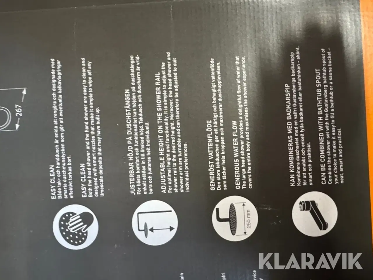 Billede 10 - Brusesæt til badeværelser Gustav Berg Estetic Round 5 styks