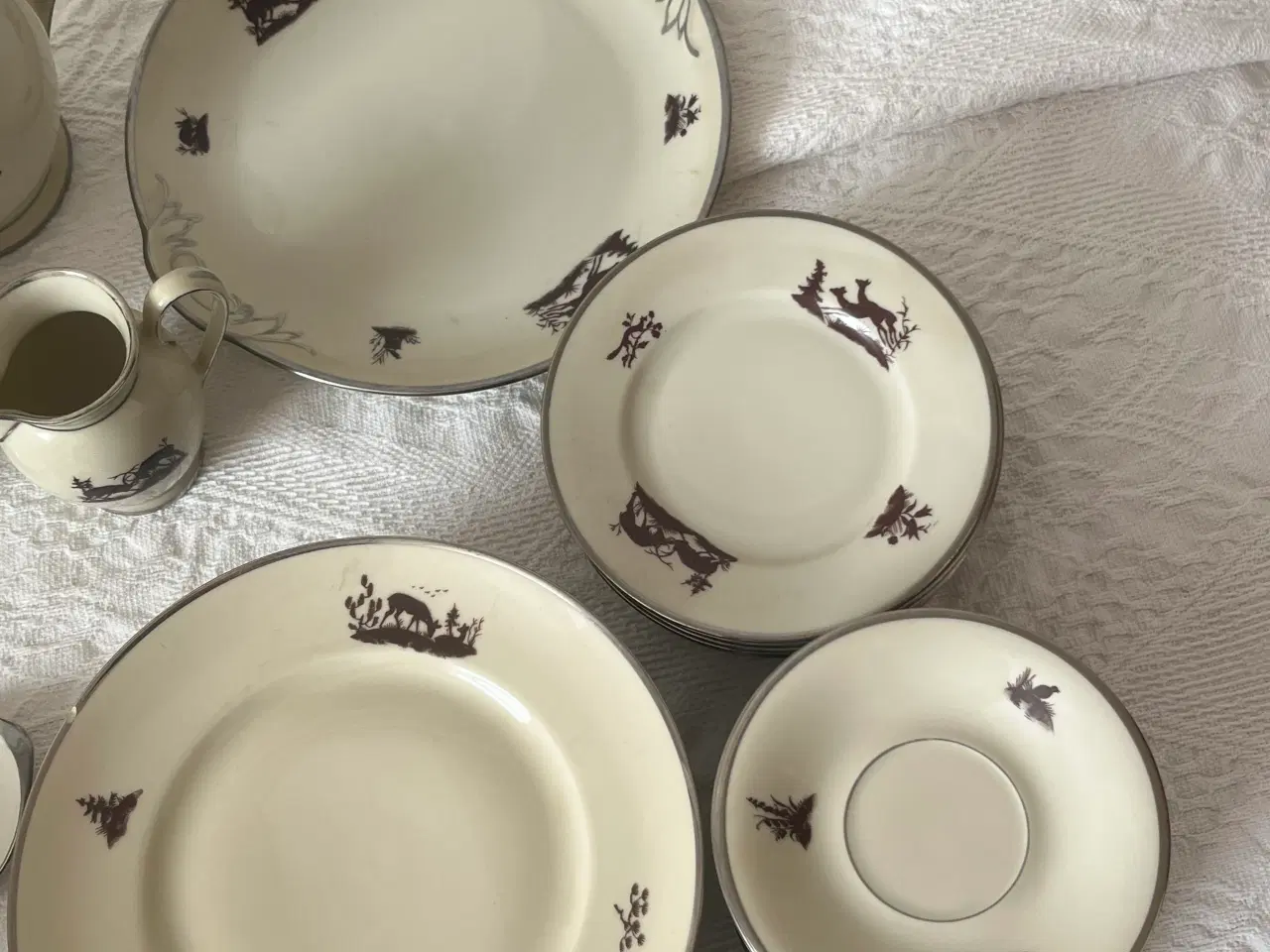 Billede 3 - Meget flot ældre kaffestel 