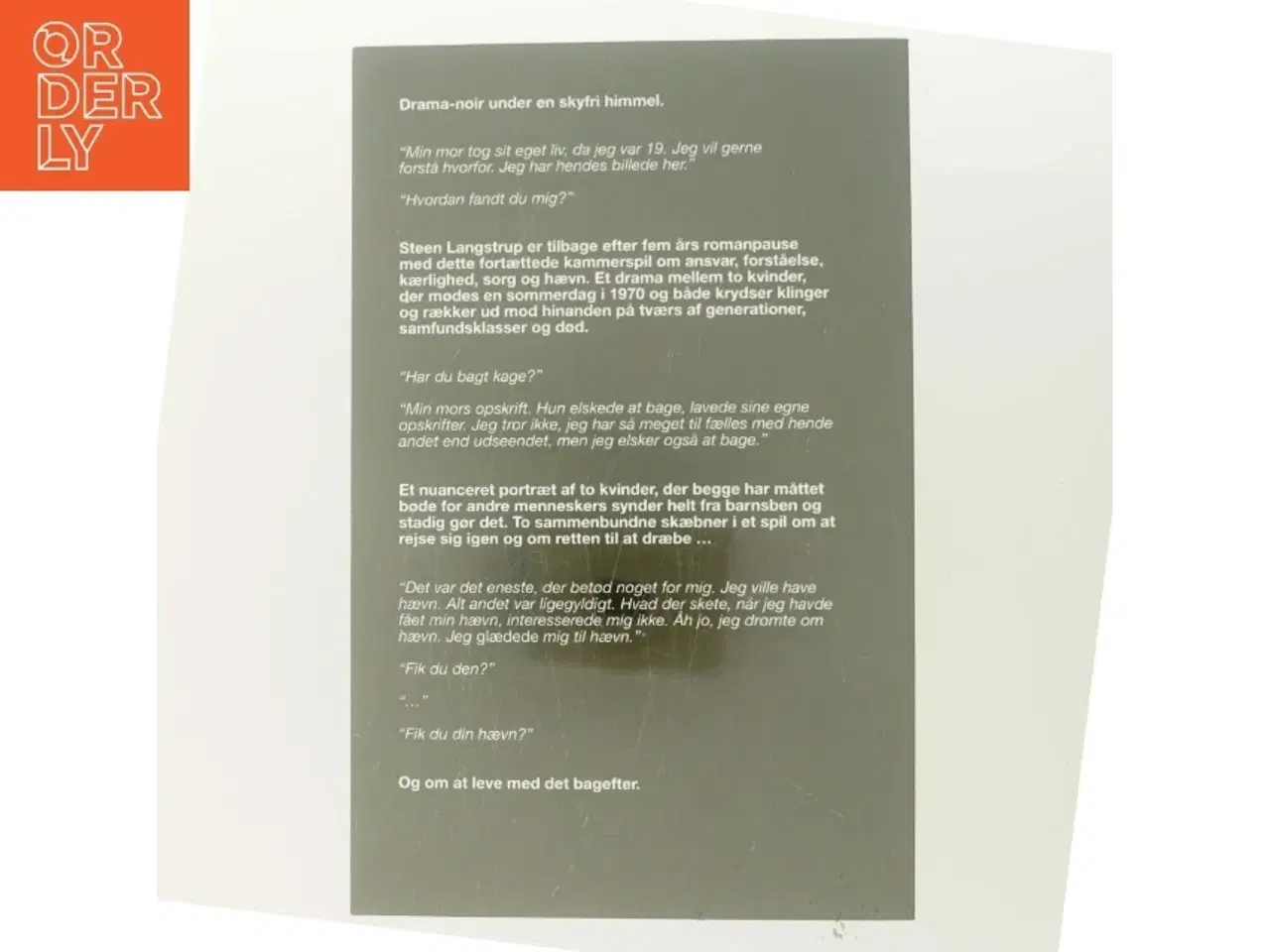 Billede 3 - Kvinden der kom med kage af Steen Langstrup (Bog)