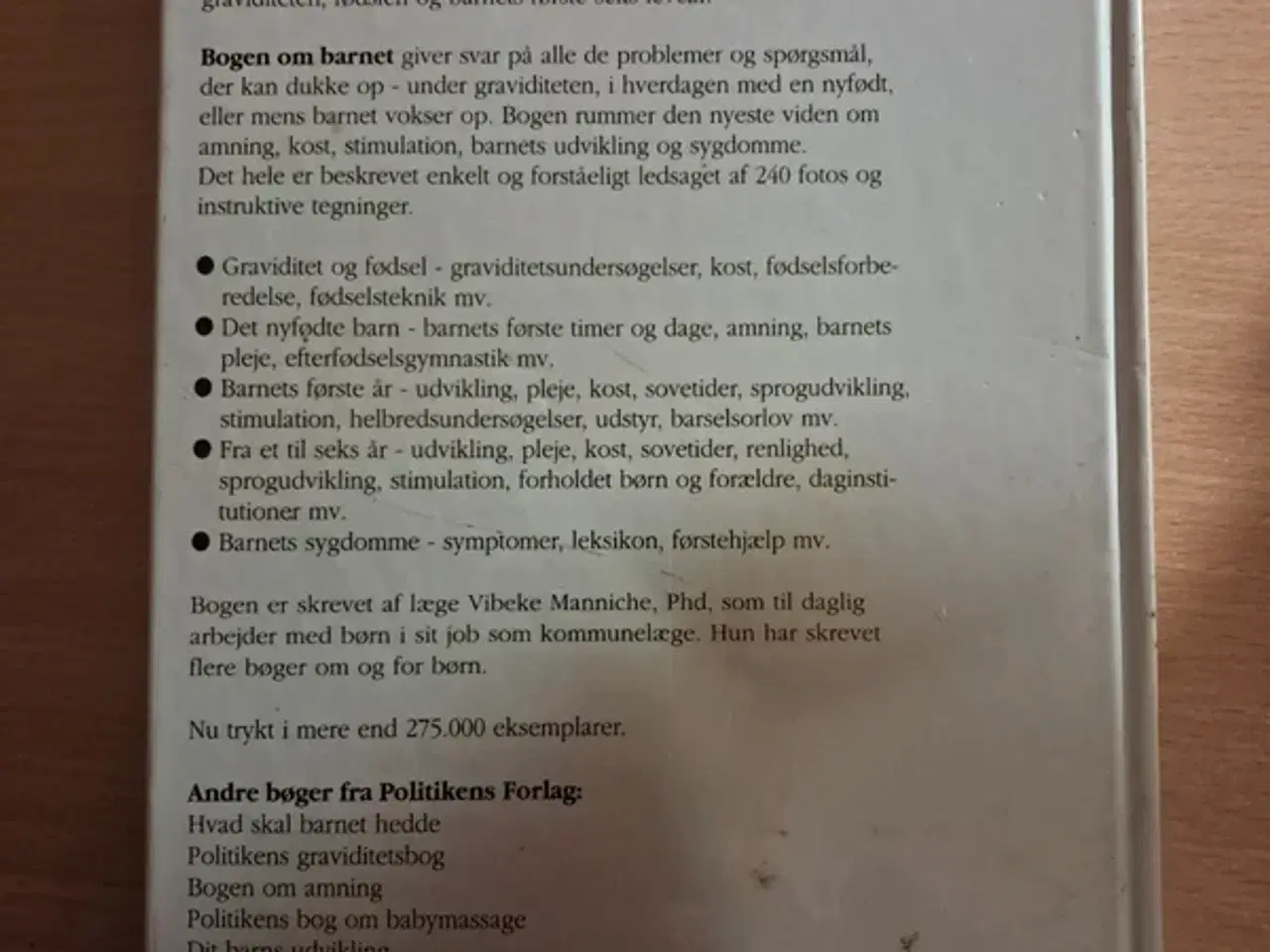 Billede 2 - Vibeke Manniche Bogen om barnet Bog