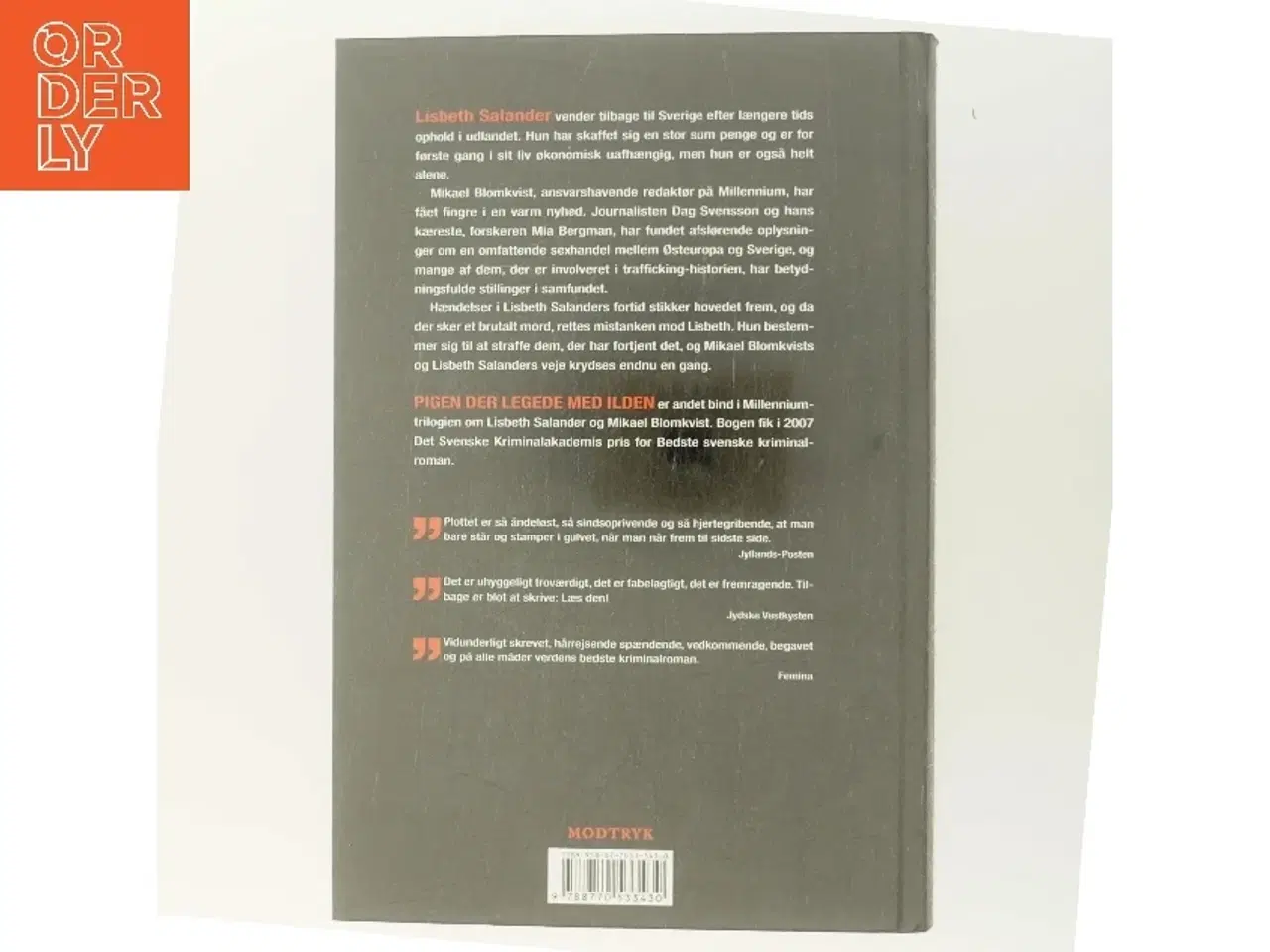 Billede 3 - Pigen der legede med ilden. 2 af Stieg Larsson (Bog)