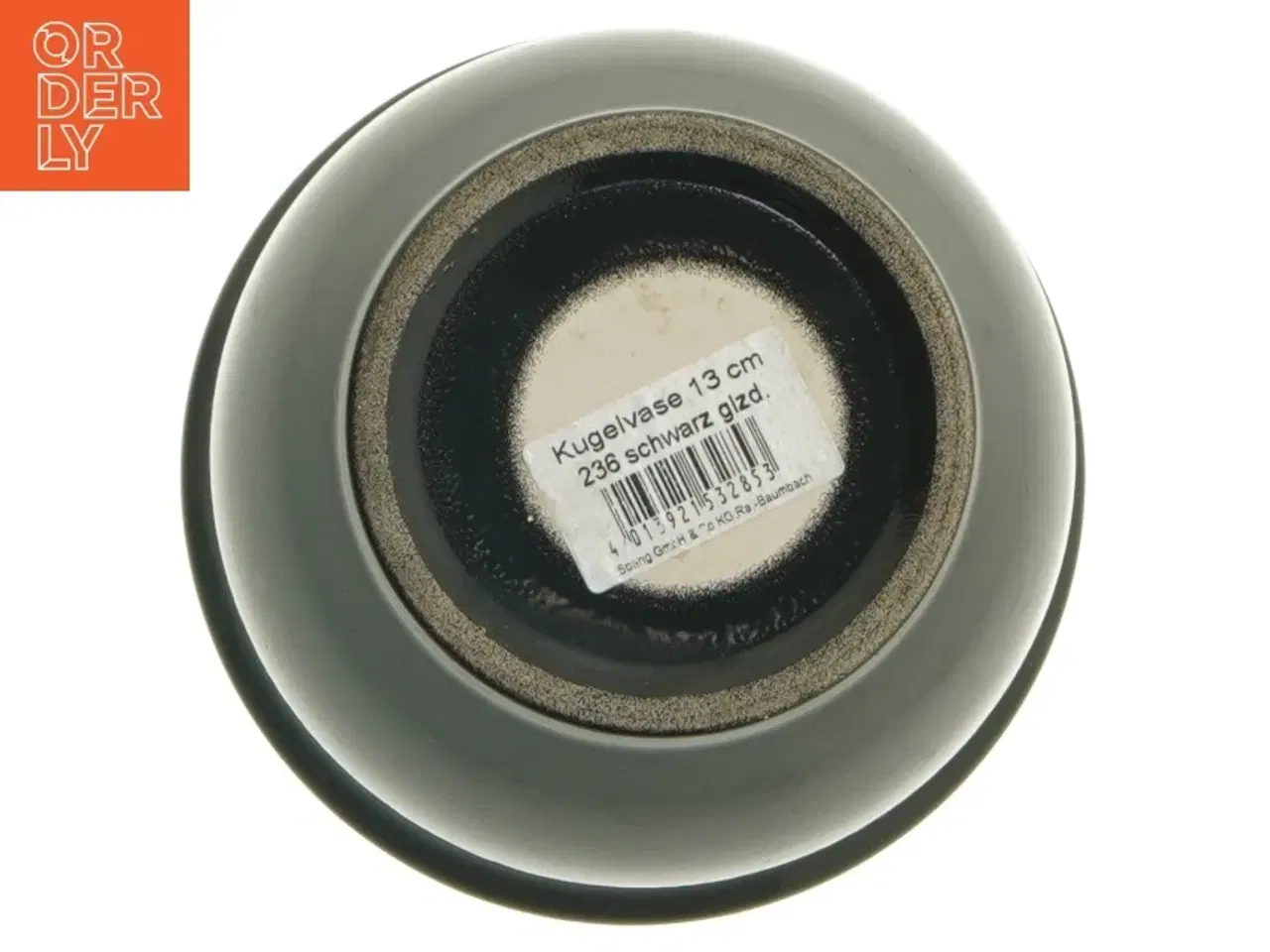 Billede 3 - Sort kuglevase (str. 13 cm)