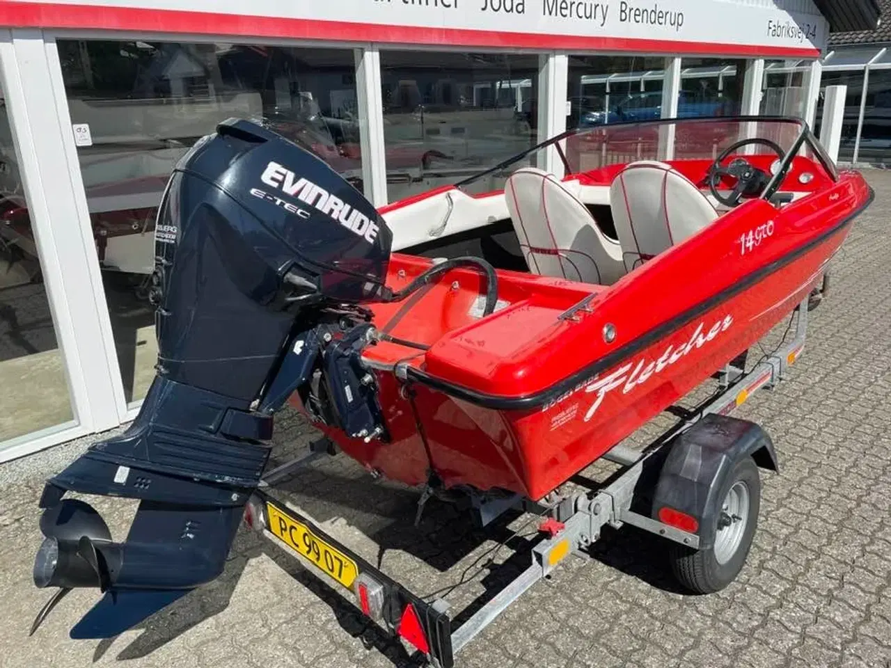 Billede 4 - 14 GTO med 60 hk Evinrude E-Tec og 750 kg trailer