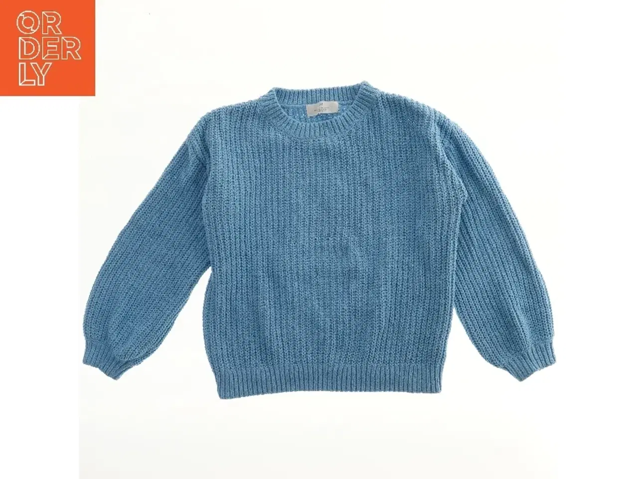 Billede 2 - Blå striktrøje fra H&M (str. 140)