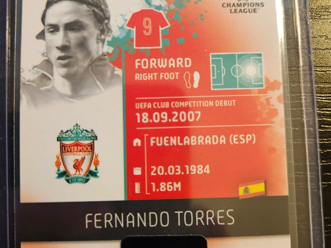 Billede 2 - Fernando Torres 3/99 2007/2008 Fodboldkort