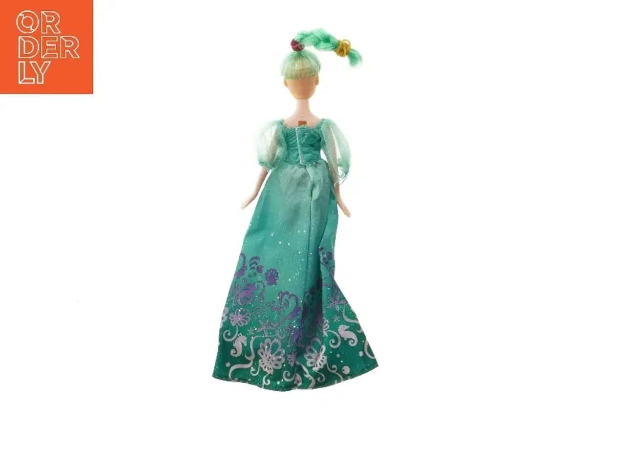 Billede 3 - Prinsesse dukke i grøn kjole fra Barbie (str. 24 cm)