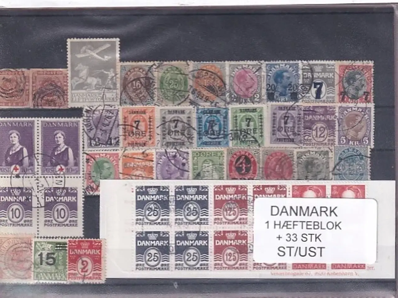 Billede 1 - Danmark Samling - 1 Hæfteblok + 33 Stk. Stemplet/Ustemplet