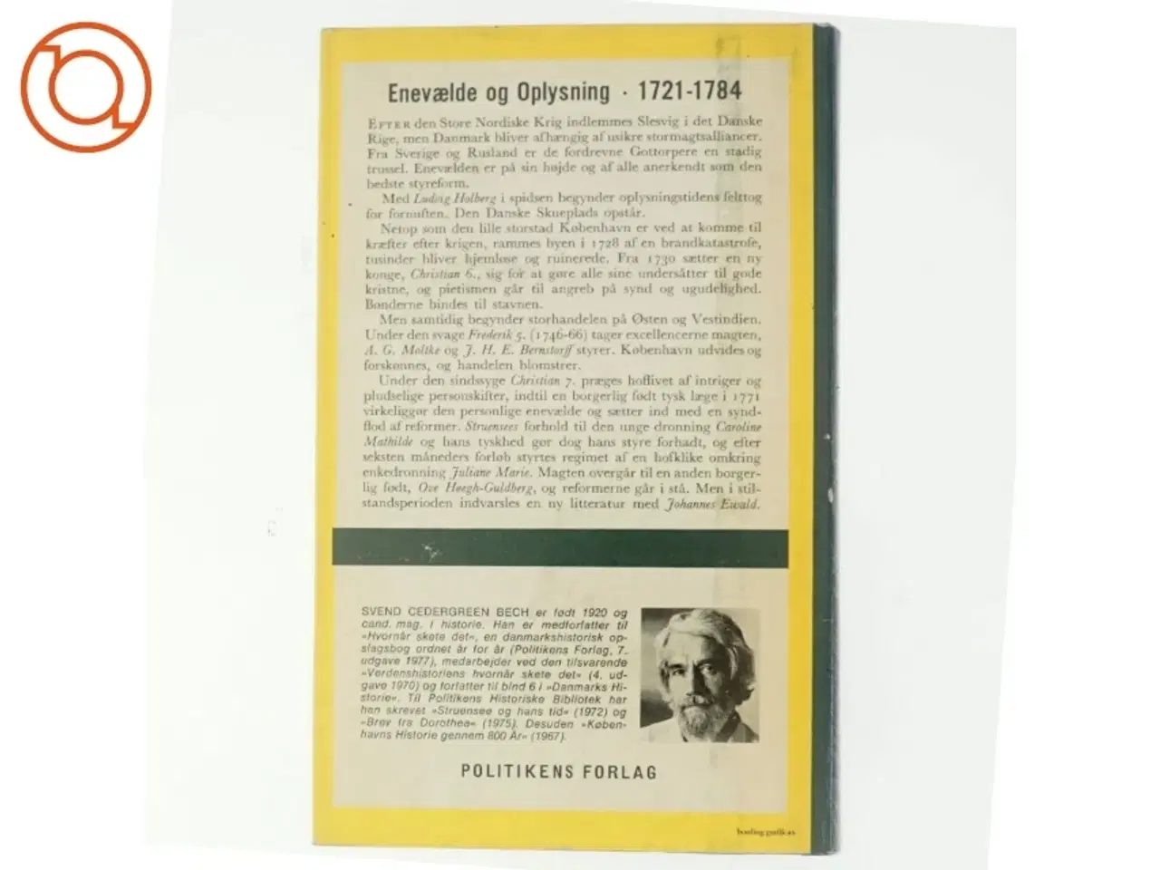 Billede 3 - Danmarks Historie Bind 9: Oplysning og Tolerance 1721-1784 (Bog)